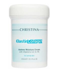 Christina Elastin Collagen Azulene Moisture Cream with Vitamin A, E & HA, 250 мл